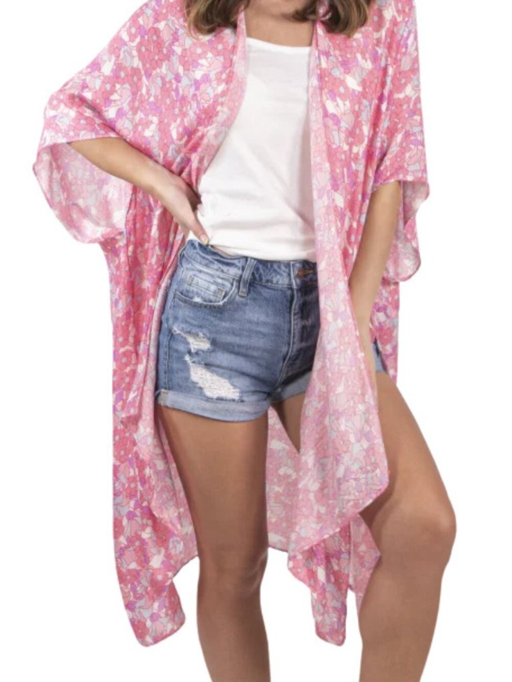 Simply Southern Floral Print Duster or Coverup